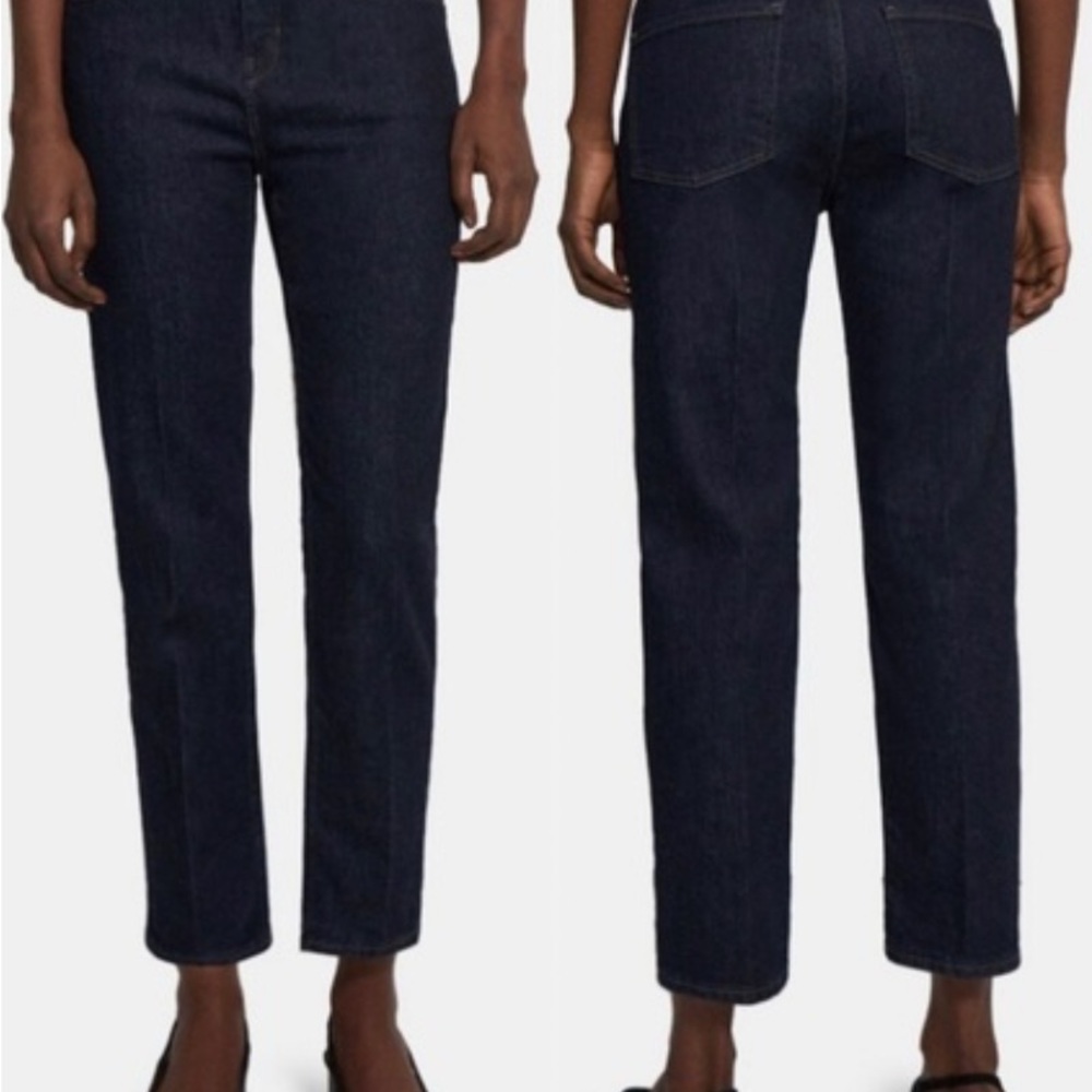 Theory Treeca D Indigo Straight Leg Jeans